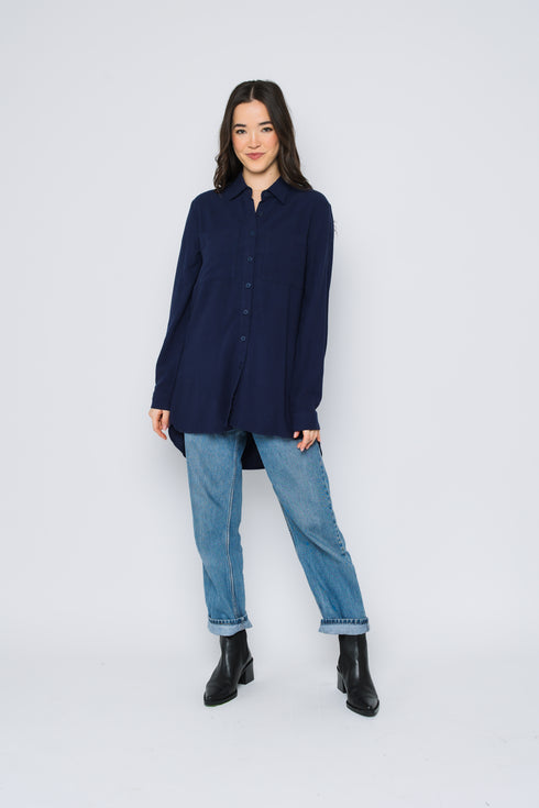 Blaine-Oversize Button-Up